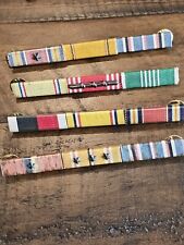 WWII US Army France Pacific Combat Ribbon Bar Lot x4 L@@K picture