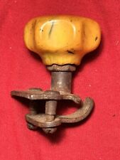 Antique Suicide Steering Wheel Knob Bakelite Butter Scotch Swivel picture