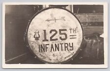 RPPC WWI 125th Infantry Michigan 33 Div Special Drum Signed Members Postcard V* picture
