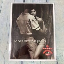 1992 Levi's Jeans Loose Fitting Man Woman Vintage Print Ad/Poster Promo Art picture
