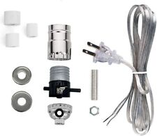 Silver Make A Lamp Wiring Kit for Wine, Oil Bottle Lamp Conversion or Repair M39 picture