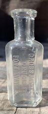 Gross & Pellens Druggists Fort Wayne Ind. Indiana Embossed Medicine Bottle picture
