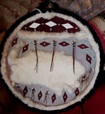 **AWESOME VINTAGE  NATIVE AMERICAN  HIDE  SHIELD WALL PIECE GREAT  VERY NICE ** picture