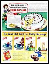1941 Toll House Cookies Polka Dot Cake Vintage Art Print Ad   adL1 picture