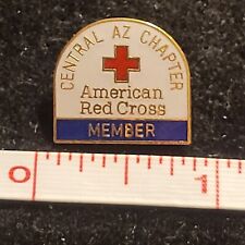 Central AZ American Red Cross Member Arizona lapel pin hat vest gold tone picture