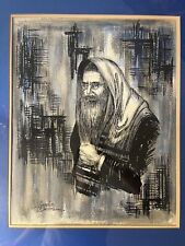 George Crionas Rabbi 28x24 Judaica Art picture