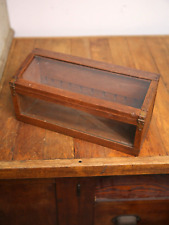 Vintage Antique Store Counter Wood Glass Display Case knife scissors jewelry box picture