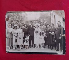 Vintage 1922 Photo Postcard Wedding Party   picture