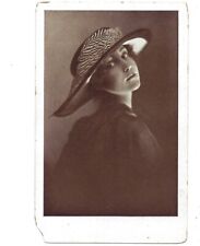 c1910 Risqué Beautiful Woman In Hat Art French Postcard picture