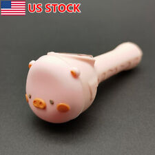3.5 inch Unbreakable Pipe Pink Pig Pipe Silicone Hand Pipe Smoking Accessories picture
