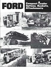 Original Ford Compact Loader Options Buckets Attachments Sales Brochure AD6056A picture