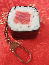 🍣 VTG/EST FIND RARE Japan Sushi Charm w/ Bronze KEY RING, JEWELRY Attachment  picture