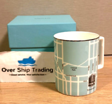 Tiffany & Co. New York Manhattan Blue White Mug Cup Fine Bone China Limited picture