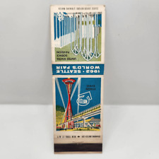 Vintage Matchcover 1962 Seattle World's Fair Space Needle Science Pavilion picture