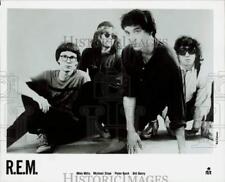 1984 Press Photo R.E.M. - Mike Mills, Michael Stipe, Peter Buck, Bill Berry picture