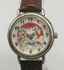 Timex Disney Watch Women 101 Dalmatians Puppy 26mm Silver Tone New Battery picture