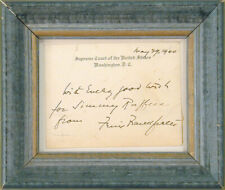 FELIX FRANKFURTER - AUTOGRAPH NOTE ON SUPREME COURT CARD SIGNED CIRCA 1940 picture