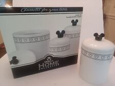 *DISNEY STORE*HOME COLLECTION Mickey Mouse HEAD 3-Piece CERAMIC Canister Set NIB picture