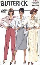 1980's Butterick Misses' Skirt,Pants Pattern 3597 Size 20-24 UNCUT picture
