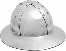 Medieval Kettle Cap Type Historical Helmet 18G Steel LARP Halloween Costume picture