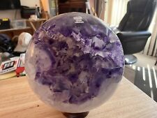 Amethyst Quartz Crystal Sphere Ball With Cutaway, 9.3 Kg Or 20.5 lb picture