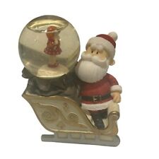 Enesco Rudolph and the Island of Misfit toys snow globe Santa + sleigh figure picture