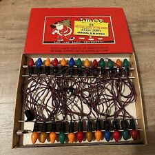 Vintage AMICO Christmas Lights Multicolor 25 Lights Mazda Lamps Mid Century picture