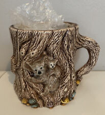 Vintage Koala with Baby Ceramic Coffee Cup Tree and Mushrooms Mug picture