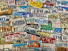 Bulk Lot of 100 Roadkill Condition License Plates From At Least 30 States picture