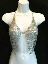 Hot chainmail bra handmade set built by metal Aluminium Rings Chainmail Top picture