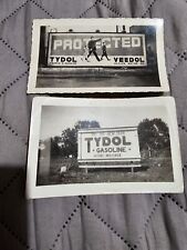 Vintage 1930s Tydol Gasoline Advertising Snapshots Lot Of 2 Billboards  picture