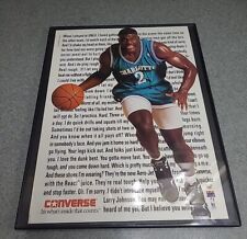 Larry Johnson Converse Sneakers 1992 Print Ad Framed 8.5x11  picture