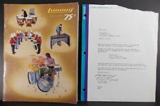 LUDWIG 1975 Drum Catalog and 1977 Original Letter Fr Ludwigs DORIAN FIGURA 2 LOT picture