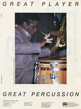 1987 Print Ad of Meinl Percussion w Mongo Santamaria at The Blue Note picture