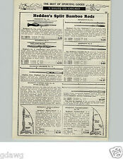 1929 PAPER AD Heddon Montague Split Bamboo Fly Fishing Rod Fishkill Expert Flip picture