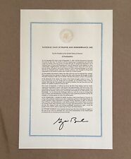 A Proclamation of Sep. 11 Remembrance, Sealed  Pres. George Bush, Signed, 2002 picture