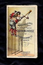 Early 1900's Trade Card Marshall & Ball Clothing House, Pins Still Inside Card picture