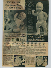 1935 PAPER AD Doll Effanbee Dy-Dee My Dolly Baby Girl Real Hair Miller Rubber picture