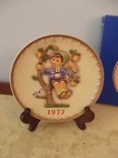 Vintage M.J. Hummel 1977 Annual Plate  #270 West Germany NOS boy in pear tree picture