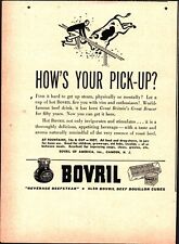 1938 Print Ad Bovril Angry Bull Vintage NOSTALGIC E5 picture