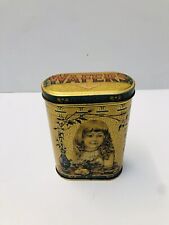 VINTAGE FAMOUS BISCUIT CO. HOMEMADE GINGER WAFER TIN BOX picture