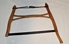 WI Barn Antique Vintage Buck Cross Cut Bow Hand Saw Logging Farm Country Decor picture