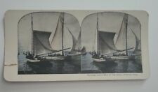 Getting Under Way At The Inlet Atlantic City Stereoview Card picture