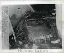 1969 Press Photo Car damaged by mud slide, Glendora, California - mjw05073 picture