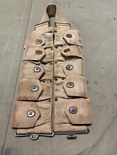 ORIGINAL WWI WWII US ARMY M1903 INFANTRY COMBAT FIELD 10 POCKET AMMO BELT-MILLS picture