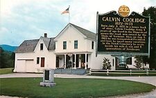 Calvin Coolidge 30th President Birthplace Plymouth Vermont Postcard  picture