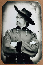 Civil War General George Armstrong Custer  tintype C1048RP picture