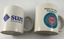 Vtg SUN MICROSYSTEMS Coffee Mug Cup + Alliant Computers FX 2080 Bonus picture