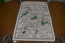 1940 Antique Map Facsimile Champaign County, Il Laminated Limited 579/1000 picture