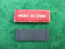 Vintage Enkay Pocket Oil Stone Sharpening Stone Japan CAT #268 NY picture